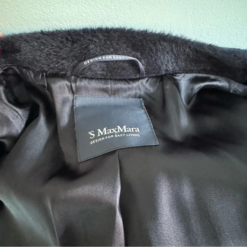 Max Mara Roseto Navy Blue Coat IT 42 US 6 - Picture 12 of 16